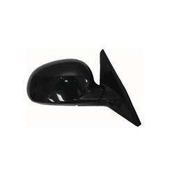 LKQ - 1992-1995 Honda Civic Passenger's Side Door Mirror Power Adjustment, Manual Folding, Non-Heated, Gloss Black