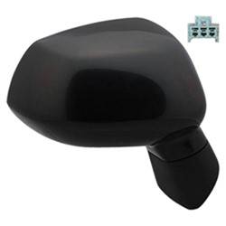 LKQ - 2007-2008 Honda Fit Passenger's Side Door Mirror Power Adjustment, Manual Folding, Non-Heated, Textured Paint To Match