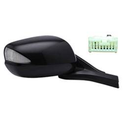 LKQ - 2010-2014 Honda Insight Passenger's Side Door Mirror Power Adjustment, Manual Folding, Heated, Housing Turn Signal Indicator, Mirror Turn Signal Indicator, Textured Paint To Match