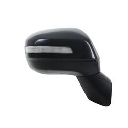 LKQ - 2012-2013 Honda Civic Passenger's Side Door Mirror Power Adjustment, Manual Folding, Non-Heated, Housing Turn Signal Indicator, Mirror Turn Signal Indicator, Textured Paint To Match