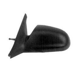 LKQ - 2000-2002 Hyundai Accent Driver's Side Door Mirror Manual Adjustment, Manual Folding, Non-Heated, Textured Black