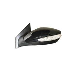 LKQ - 2011-2014 Hyundai Sonata Driver's Side Door Mirror Power Adjustment, Manual Folding, Heated, Housing Turn Signal Indicator, Mirror Turn Signal Indicator, Textured Paint To Match