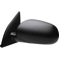 LKQ - 2010-2011 Hyundai Accent Driver's Side Door Mirror Manual Adjustment, Manual Folding, Non-Heated, Textured Black