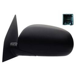 LKQ - 2010-2011 Hyundai Accent Driver's Side Door Mirror Power Adjustment, Manual Folding, Non-Heated, Textured Black