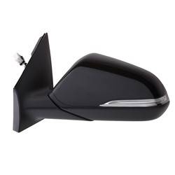 LKQ - 2015-2017 Hyundai Sonata Driver's Side Door Mirror Power Adjustment, Manual Folding, Heated, Blind Spot Mirror, Housing Turn Signal Indicator, Mirror Turn Signal Indicator, Black