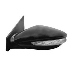 LKQ - 2011-2015 Hyundai Sonata Driver's Side Door Mirror Power Adjustment, Manual Folding, Heated, Blind Spot Mirror, Housing Turn Signal Indicator, Mirror Turn Signal Indicator, Matte Black