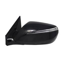 LKQ - 2013-2018 Hyundai Santa Fe Sport Driver's Side Door Mirror Power Adjustment, Manual Folding, Heated, Blind Spot Indicator, Housing Turn Signal Indicator, Mirror Turn Signal Indicator, Paint to Match