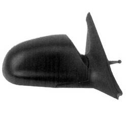 LKQ - 2000-2002 Hyundai Accent Passenger's Side Door Mirror Manual Adjustment, Manual Folding, Non-Heated, Textured Black