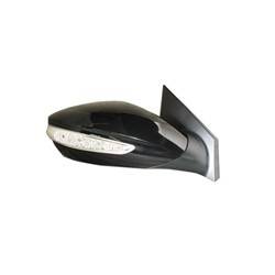 LKQ - 2011-2014 Hyundai Sonata Passenger's Side Door Mirror Power Adjustment, Manual Folding, Heated, Housing Turn Signal Indicator, Mirror Turn Signal Indicator, Textured Paint To Match