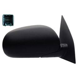 LKQ - 2010-2011 Hyundai Accent Passenger's Side Door Mirror Power Adjustment, Manual Folding, Non-Heated, Textured Black