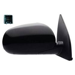 LKQ - 2010-2011 Hyundai Accent Passenger's Side Door Mirror Power Adjustment, Manual Folding, Non-Heated, Textured Paint To Match