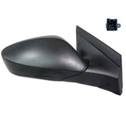 LKQ - 2012 Hyundai Accent Passenger's Side Door Mirror Power Adjustment, Manual Folding, Non-Heated, Textured