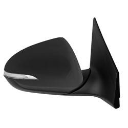 LKQ - 2017-2018 Hyundai Elantra Passenger's Side Door Mirror Power Adjustment, Manual Folding, Heated, Blind Spot Indicator, Housing Turn Signal Indicator, Memory Setting, Mirror Turn Signal Indicator, Black