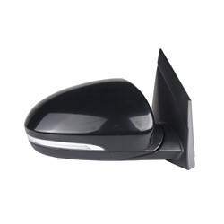 LKQ - 2016-2018 Hyundai Tucson Passenger's Side Door Mirror Power Adjustment, Manual Folding, Heated, Blind Spot Indicator, Housing Turn Signal Indicator, Mirror Turn Signal Indicator, Textured Paint To Match