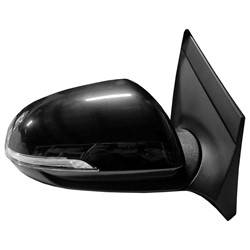 LKQ - 2018-2022 Hyundai Accent Passenger's Side Door Mirror Power Adjustment, Manual Folding, Heated, Housing Turn Signal Indicator, Mirror Turn Signal Indicator, Black