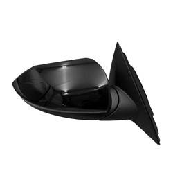 LKQ - 2021-2024 Hyundai Elantra Passenger's Side Door Mirror Power Adjustment, Manual Folding, Heated, Blind Spot Indicator, Black