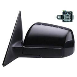 LKQ - 2010-2011 Kia Soul Driver's Side Door Mirror Power Adjustment, Manual Folding, Non-Heated, Textured Paint To Match