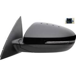 LKQ - 2011-2013 Kia Optima Driver's Side Door Mirror Power Adjustment, Manual Folding, Heated, Housing Turn Signal Indicator, Mirror Turn Signal Indicator, Black