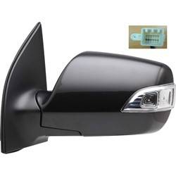 LKQ - 2011-2014 Kia Sedona Driver's Side Door Mirror Power Adjustment, Manual Folding, Non-Heated, Housing Turn Signal Indicator, Mirror Turn Signal Indicator, Textured Paint To Match