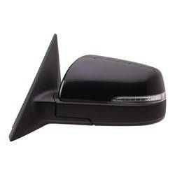 LKQ - 2012-2013 Kia Soul Driver's Side Door Mirror Power Adjustment, Manual Folding, Heated, Housing Turn Signal Indicator, Mirror Turn Signal Indicator, Textured Paint To Match