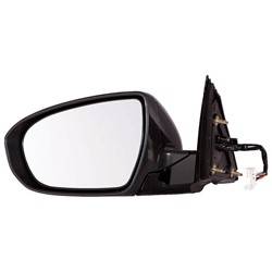 LKQ - 2014-2016 Kia Cadenza Driver's Side Door Mirror Power Adjustment, Manual Folding, Heated, Housing Turn Signal Indicator, Integrated Puddle Light, Mirror Turn Signal Indicator, Paint to Match