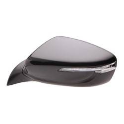 LKQ - 2014-2016 Kia Forte Driver's Side Door Mirror Power Adjustment, Powered Folding, Heated, Housing Turn Signal Indicator, Mirror Turn Signal Indicator, Textured Paint To Match