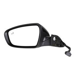 LKQ - 2017-2018 Kia Forte Driver's Side Door Mirror Power Adjustment, Powered Folding, Heated, Blind Spot Indicator, Housing Turn Signal Indicator, Integrated Puddle Light, Mirror Turn Signal Indicator, Black