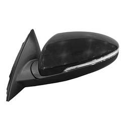 LKQ - 2019-2021 Kia Forte Driver's Side Door Mirror Power Adjustment, Manual Folding, Heated, Blind Spot Indicator, Housing Turn Signal Indicator, Mirror Turn Signal Indicator, Black