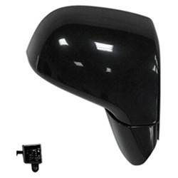 LKQ - 2007-2012 Kia Rondo Passenger's Side Door Mirror Power Adjustment, Manual Folding, Heated, Smooth Black