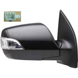 LKQ - 2011-2014 Kia Sedona Passenger's Side Door Mirror Power Adjustment, Manual Folding, Non-Heated, Housing Turn Signal Indicator, Mirror Turn Signal Indicator, Textured Paint To Match