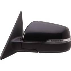 LKQ - 2012-2013 Kia Soul Passenger's Side Door Mirror Power Adjustment, Manual Folding, Heated, Housing Turn Signal Indicator, Mirror Turn Signal Indicator, Textured Paint To Match