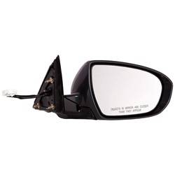 LKQ - 2014-2016 Kia Cadenza Passenger's Side Door Mirror Power Adjustment, Manual Folding, Heated, Housing Turn Signal Indicator, Integrated Puddle Light, Mirror Turn Signal Indicator, Paint to Match