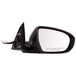 LKQ - 2014-2016 Kia Cadenza Passenger's Side Door Mirror Power Adjustment, Manual Folding, Heated, Housing Turn Signal Indicator, Integrated Puddle Light, Memory Setting, Mirror Turn Signal Indicator, Paint to Match