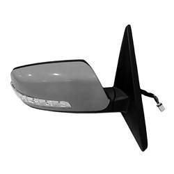 LKQ - 2014-2015 Kia Sorento Passenger's Side Door Mirror Power Adjustment, Powered Folding, Heated, Blind Spot Indicator, Housing Turn Signal Indicator, Memory Setting, Mirror Turn Signal Indicator, Textured Paint To Match