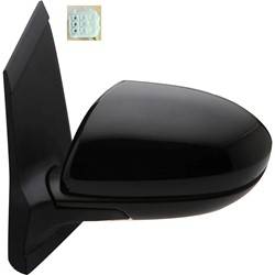 LKQ - 2011-2014 Mazda 2 Driver's Side Door Mirror Power Adjustment, Manual Folding, Non-Heated, Textured Paint To Match