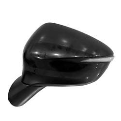 LKQ - 2016-2022 Mazda CX-3 Driver's Side Door Mirror Power Adjustment, Manual Folding, Non-Heated, Blind Spot Indicator, Housing Turn Signal Indicator, Mirror Turn Signal Indicator, Black