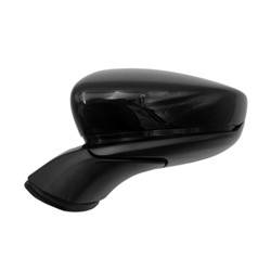 LKQ - 2019-2022 Mazda 3 Driver's Side Door Mirror Power Adjustment, Manual Folding, Non-Heated, Black