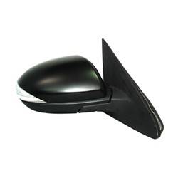 LKQ - 2010-2013 Mazda 3 Passenger's Side Door Mirror Power Adjustment, Manual Folding, Non-Heated, Housing Turn Signal Indicator, Mirror Turn Signal Indicator, Paint to Match