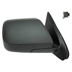 LKQ - 2009-2011 Mazda Tribute Passenger's Side Door Mirror Power Adjustment, Manual Folding, Heated, Textured Black