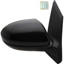 LKQ - 2011-2014 Mazda 2 Passenger's Side Door Mirror Power Adjustment, Manual Folding, Non-Heated, Textured Paint To Match