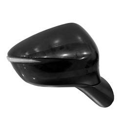 LKQ - 2016-2022 Mazda CX-3 Passenger's Side Door Mirror Power Adjustment, Manual Folding, Non-Heated, Blind Spot Indicator, Housing Turn Signal Indicator, Mirror Turn Signal Indicator, Black