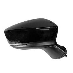 LKQ - 2017-2021 Mazda 6 Passenger's Side Door Mirror Power Adjustment, Manual Folding, Heated, Housing Turn Signal Indicator, Mirror Turn Signal Indicator, Black