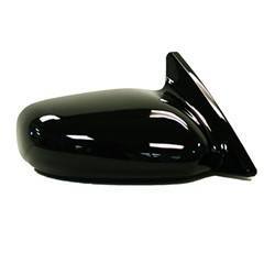 LKQ - 2000-2005 Mitsubishi Eclipse Passenger's Side Door Mirror Manual Adjustment, Non-Foldaway, Non-Heated, Gloss Black