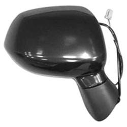 LKQ - 2002-2005 Mitsubishi Lancer Passenger's Side Door Mirror Manual Adjustment, Manual Folding, Non-Heated, Black