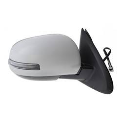 LKQ - 2016-2017 Mitsubishi Outlander Passenger's Side Door Mirror Power Adjustment, Powered Folding, Heated, Housing Turn Signal Indicator, Mirror Turn Signal Indicator, Paint to Match