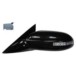 LKQ - 2009-2014 Nissan Maxima Driver's Side Door Mirror Power Adjustment, Manual Folding, Non-Heated, Housing Turn Signal Indicator, Memory Setting, Mirror Turn Signal Indicator, Black