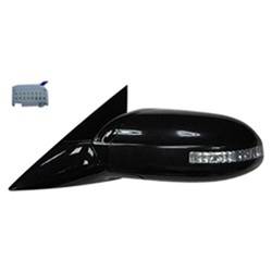 LKQ - 2009-2014 Nissan Maxima Driver's Side Door Mirror Power Adjustment, Manual Folding, Heated, Housing Turn Signal Indicator, Mirror Turn Signal Indicator, Black