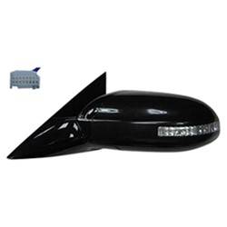 LKQ - 2009-2014 Nissan Maxima Driver's Side Door Mirror Power Adjustment, Manual Folding, Non-Heated, Housing Turn Signal Indicator, Mirror Turn Signal Indicator, Black