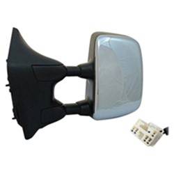 LKQ - 2004-2005 Nissan TITAN Driver's Side Door Mirror Power Adjustment, Manual Folding, Heated, Blind Spot Mirror, Textured Chrome, with Tow Package