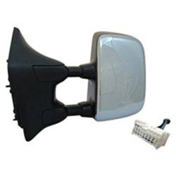 LKQ - 2004-2015 Nissan TITAN Driver's Side Door Mirror Power Adjustment, Manual Folding, Heated, Memory Setting, Chrome, with Tow Package